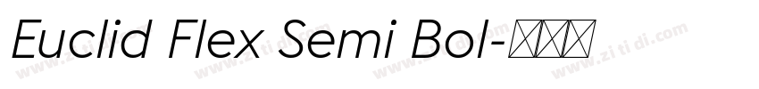 Euclid Flex Semi Bol字体转换